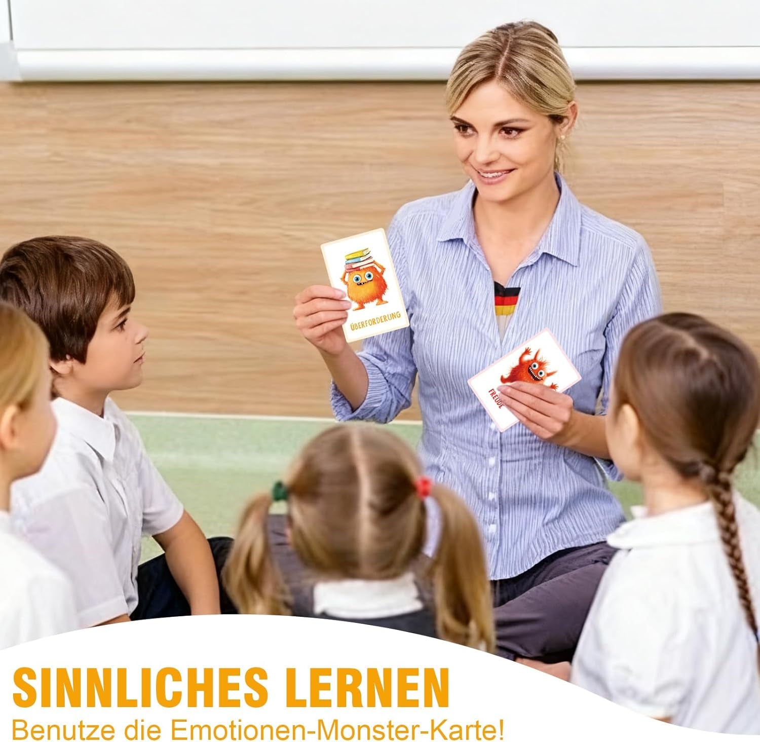 Gefühlskarten Für Kinder, 32 Emotionsmonster Mit Erklärungstexten Gefühlsmonster Karten-Set – Für Kindergarten & Grundschule Zur Selbstregulation Und Für EIN Gutes Gefühl