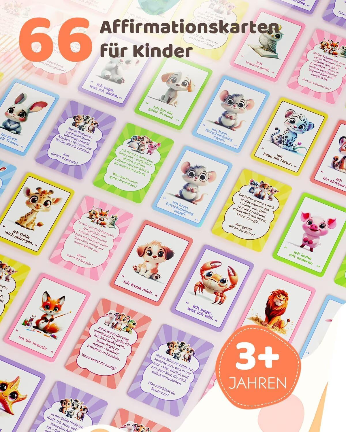 Affirmationskarten Für Kinder Ab 3 – 66 Karten Für Selbstbewusstsein, Achtsamkeit & Innere Stärke | Montessori-Inspiriert Geburtstagsidee